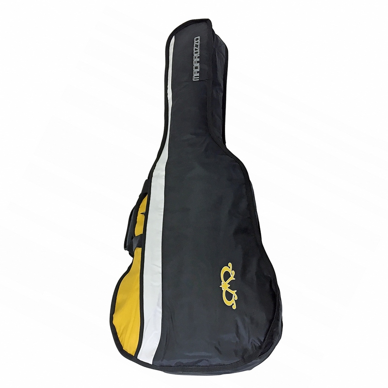 Madarozzo MA-G003-C4/BO чехол для классической гитары 4/4, утепленный, чёрный с оранжевой отделкой