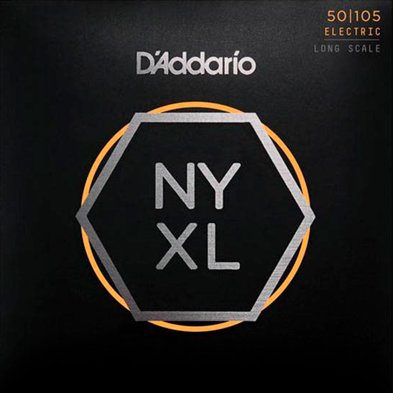 D'Addario NYXL50105 Комплект струн для 4-струнной бас-гитары, Long Scale, Medium, 50-105