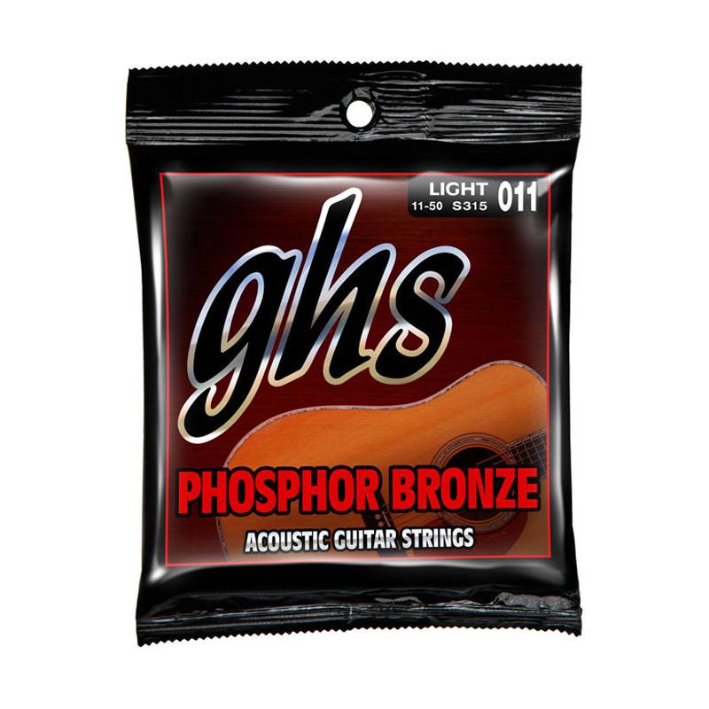 Набор струн для 6-струнной акустической гитары GHS Strings S315 Phosphor Bronze™