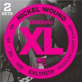 Набор струн для 4-струнной бас-гитары D`ADDARIO EXL170TP