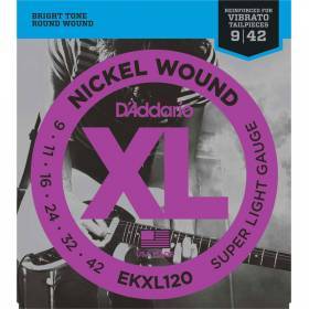 Набор струн для 6-струнной электрогитары D`ADDARIO EKXL120