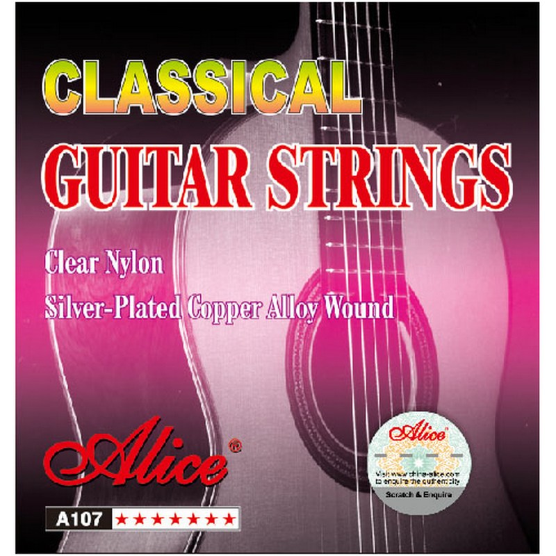 Alice AC107-N Набор струн для 6-струнной классической гитары, нормальное натяжение