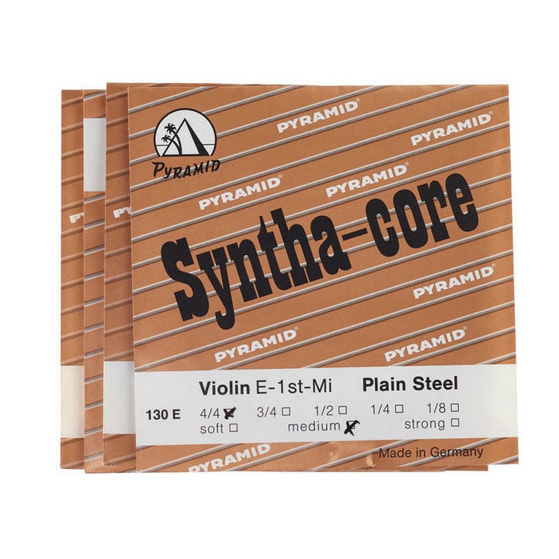Pyramid 130 200 набор струн для скрипки, синтетика Syntha-core (e