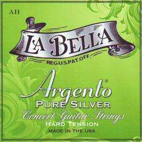 Набор струн для 6-струнной классической гитары La Bella AH Argento High Tension Pure Silver