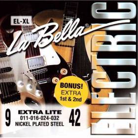 Набор струн для 6-струнной электрогитары La Bella EL-XL