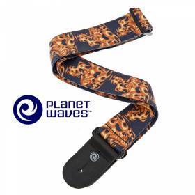 Ремень Planet Waves 50LT01 Lethal Threat™ «Flaming Skulls»