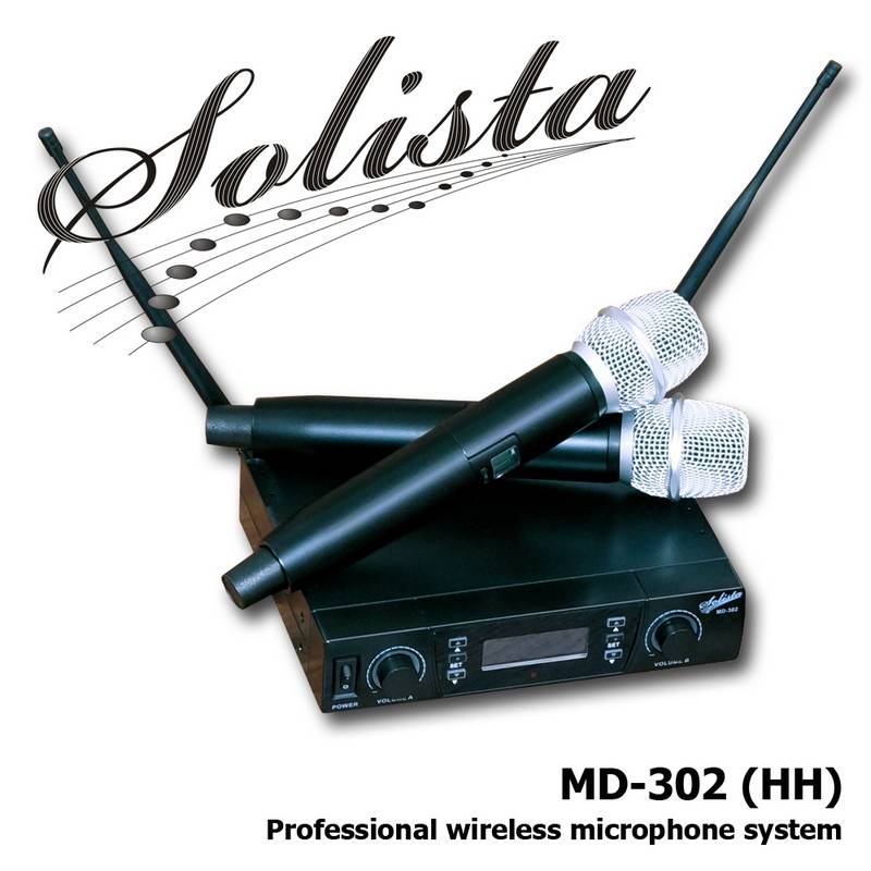 SOLISTA MD-302 (НН) Радиосистема UHF, 2 ручных микрофона