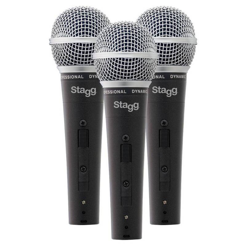 STAGG SDM50-3 - Комплект из 3-х микрофонов с картриджем DC78