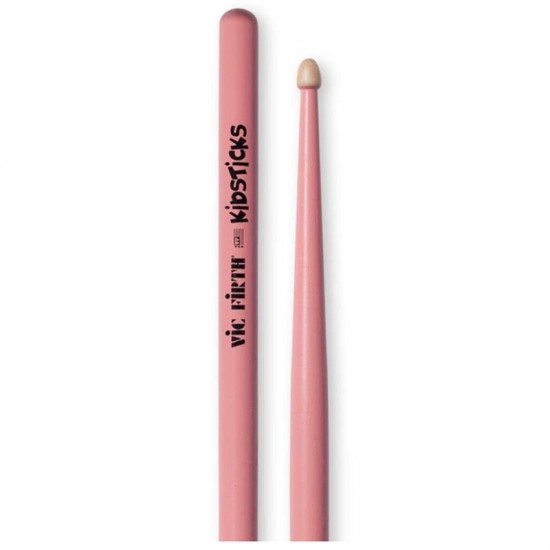 VIC FIRTH KidsPink Палочки барабанные, орех, деревянный наконечник, цвет розовый