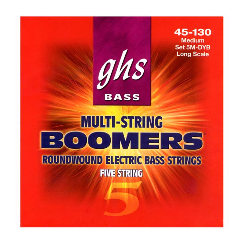 Набор струн для 5-струнной бас-гитары GHS Strings 5M-DYB Bass Boomers®