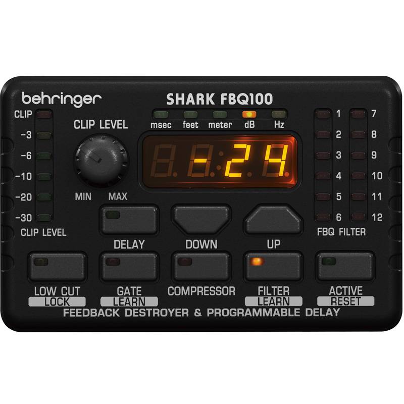 Одноканальный подавитель обратной связи  BEHRINGER FBQ100  SHARK