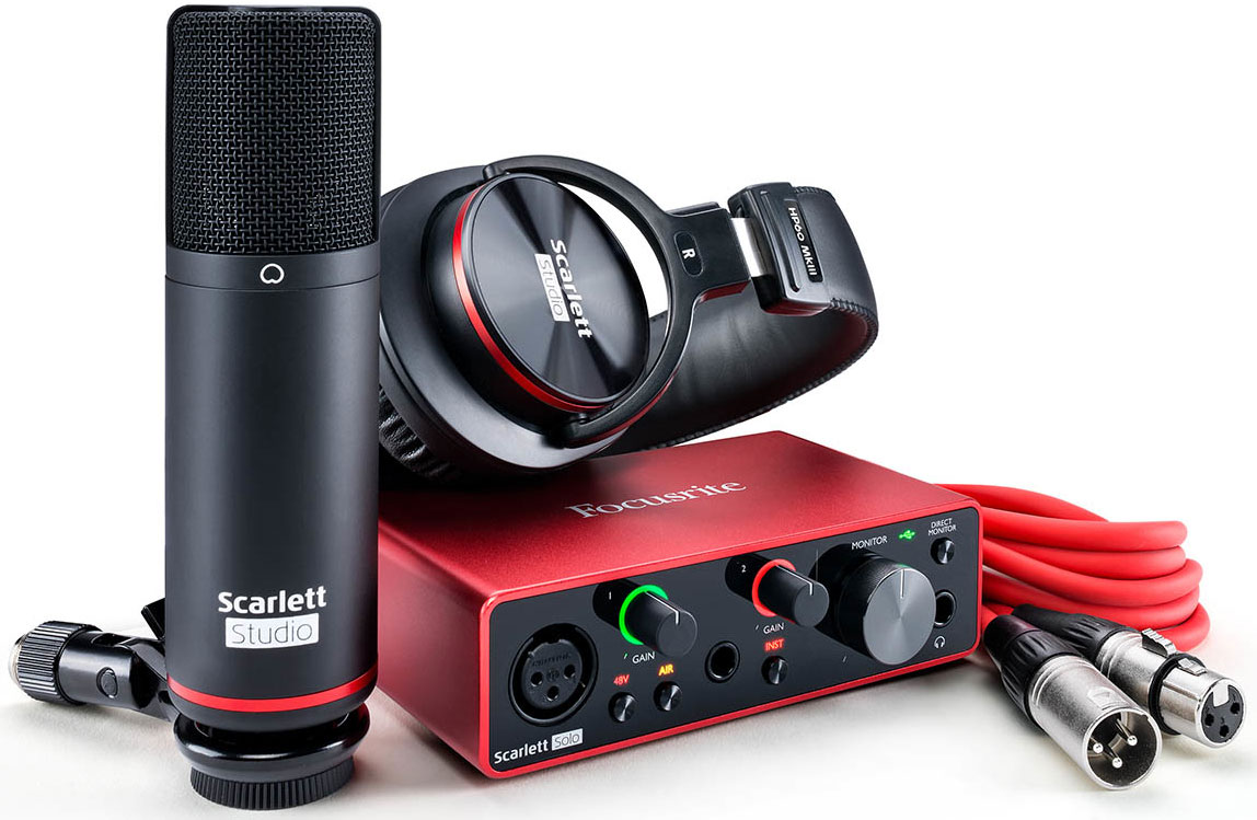 FOCUSRITE Scarlett Solo Studio 3rd Gen Комплект для студийной звукозаписи  купить в интернет-магазине 3tone.me