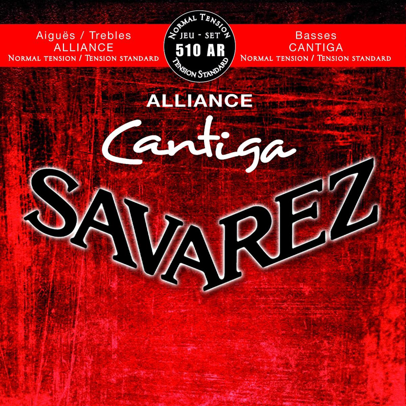 Набор струн для 6-струнной классической гитары Savarez 510AR Alliance Cantiga Red