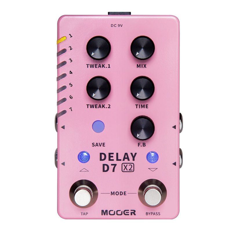 Mooer D7 Delay X2 Педаль эффектов гитарная