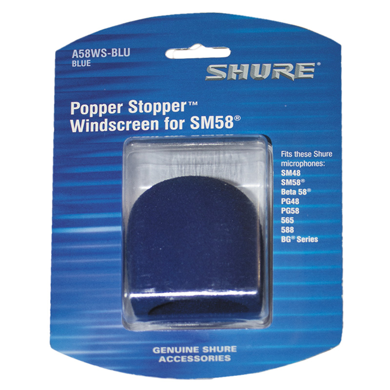 SHURE A58WS-BLU Ветрозащита для микрофона, цвет синий