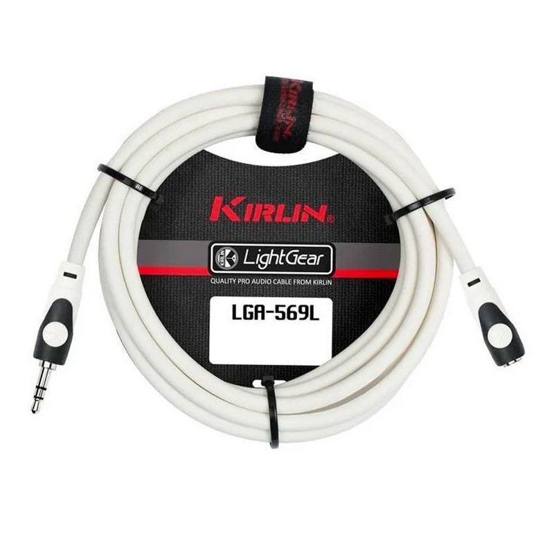 Kirlin LGA-569L 3M WH Шнур-удлинитель аудио, stereo JACK 1/8