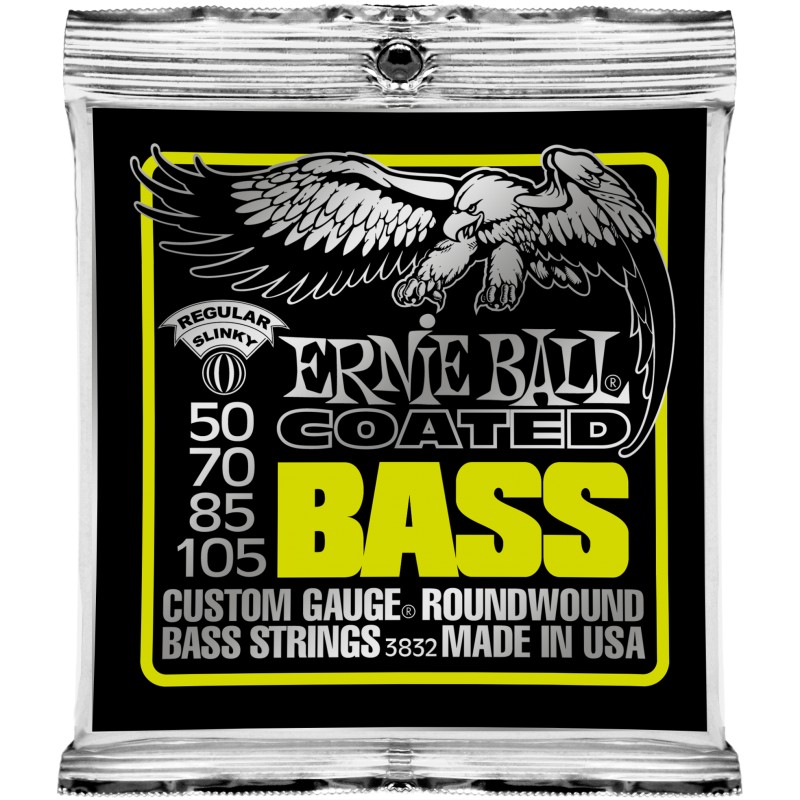 Ernie Ball 3832 набор струн для 4-струнной бас-гитары, размер 50-105