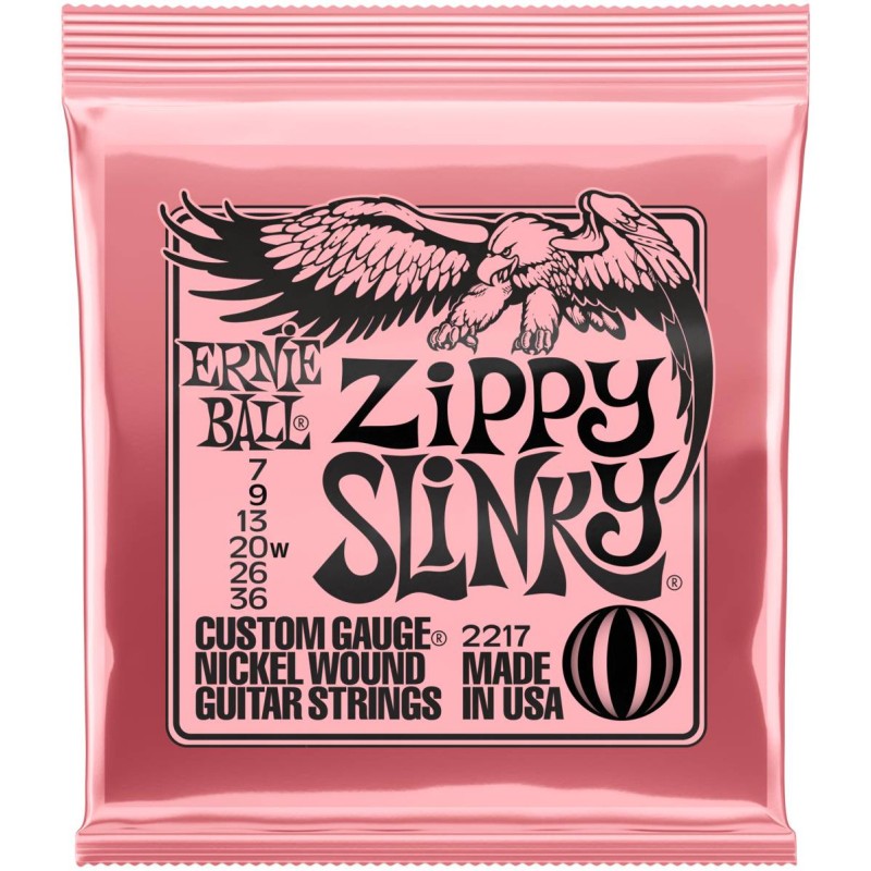 Ernie Ball 2217 Струны для электрогитары Nickel Wound Zippy Slinky (7-36)