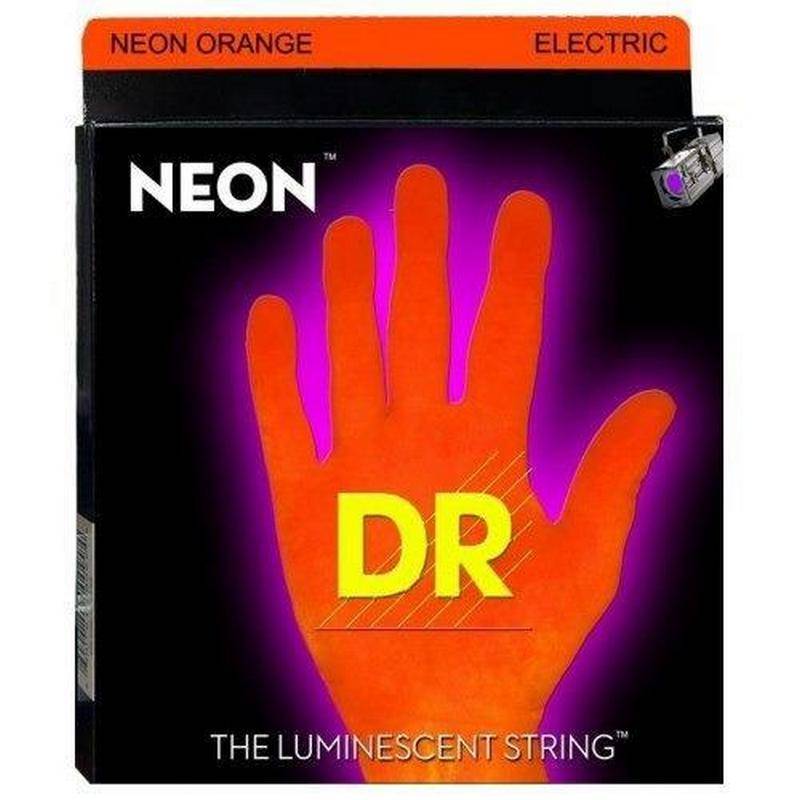 DR NOE-11 NEON™ Orange набор струн для 6-струнной электрогитары, размер 11-50