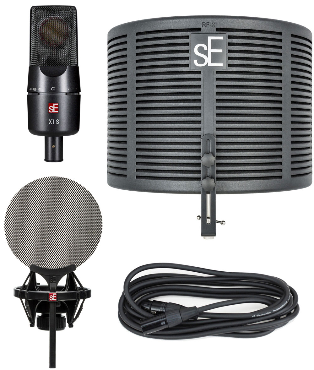 sE ELECTRONICS X1 S STUDIO BUNDLE Микрофон X1 S в комплекте: экран RF-Х +  комплект Isolation Pack купить в интернет-магазине 3tone.me