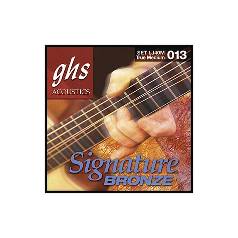 Набор струн для 6-струнной акустической гитары GHS Strings LJ40M Signature Bronze™