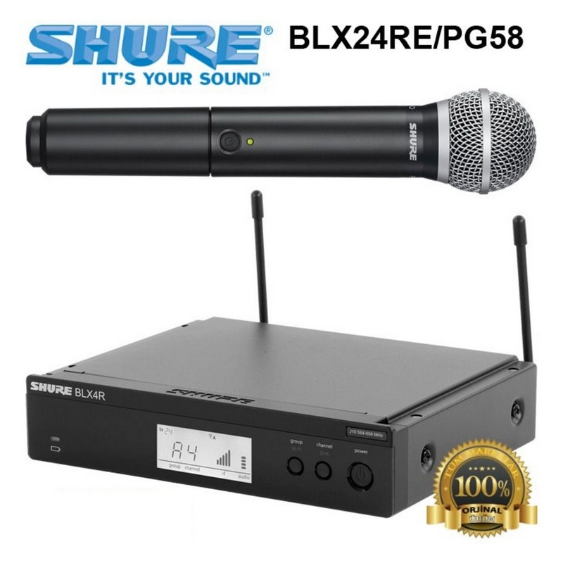 SHURE BLX24RE/PG58 M17 радиосистема вокальная, 1 ручной микрофон