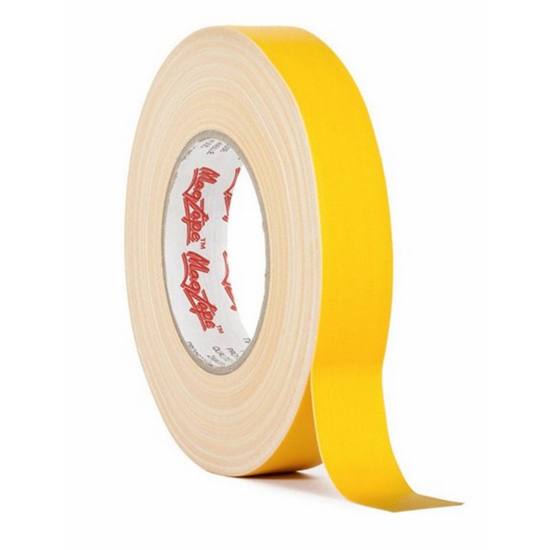 Gaffer Tape матовый MagTape® Matt 500 (25мм*50м, жёлтый) лента монтажная