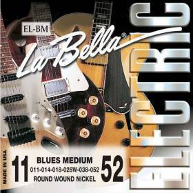 Набор струн для 6-струнной электрогитары La Bella EL-BM Blues Medium