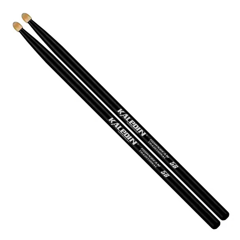 Kaledin Drumsticks 7KLHBBK5B Black Барабанные палочки 5B, граб, чёрные