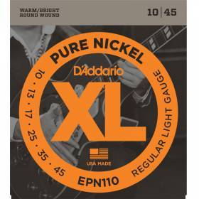 Набор струн для 6-струнной электрогитары D`ADDARIO EPN110 XL