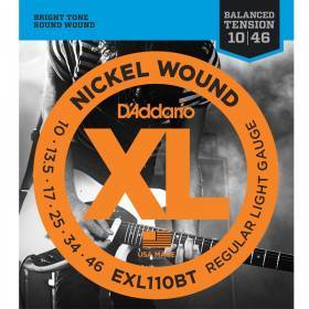 Набор струн для 6-струнной электрогитары D`ADDARIO EXL110BT