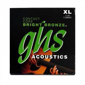 Набор струн для 6-струнной акустической гитары GHS Strings CCBB20 Bright Bronze™