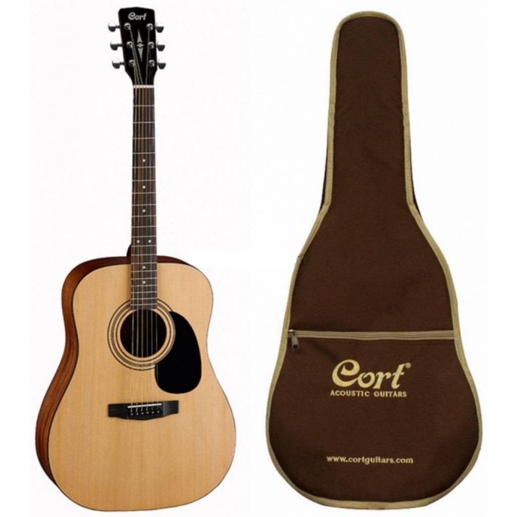 Cort AF510E OP W_BAG Гитара электроакустическая с фирменным чехлом в комплекте, цвет  Open Pore