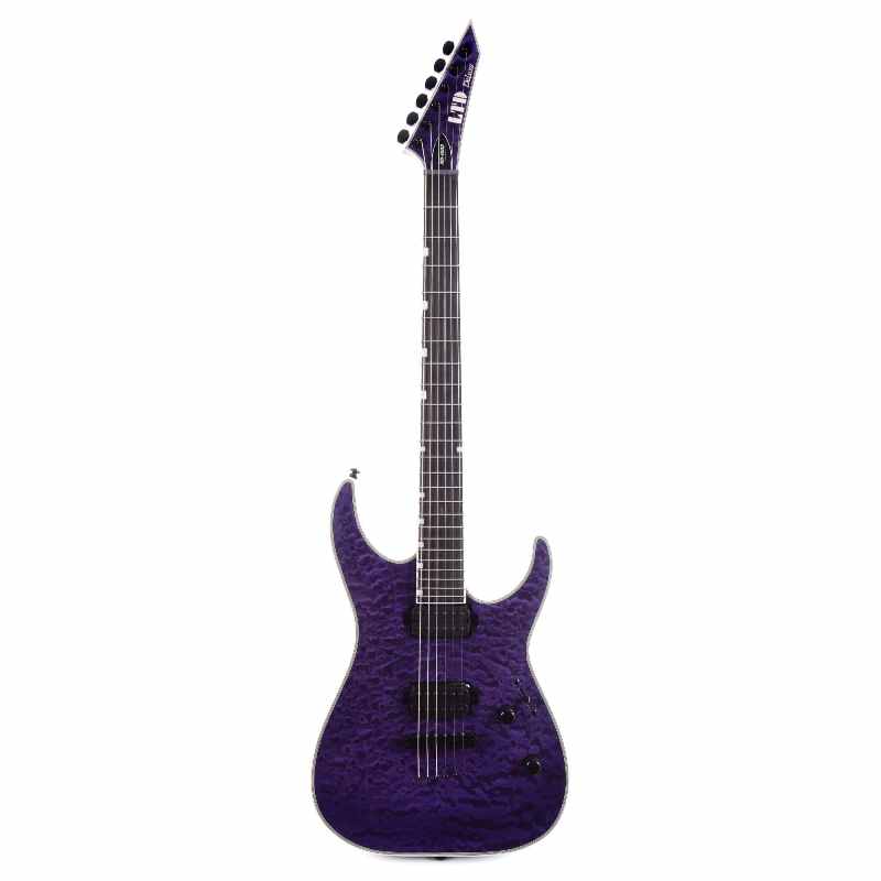 ESP LTD MH-1000 NT QM STP Электрогитара, 6 струн, цвет фиолетовый прозрачный