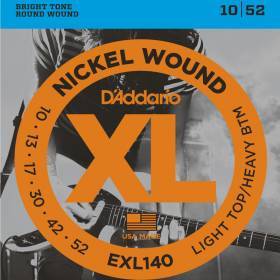 Набор струн для 6-струнной электрогитары D`ADDARIO EXL140