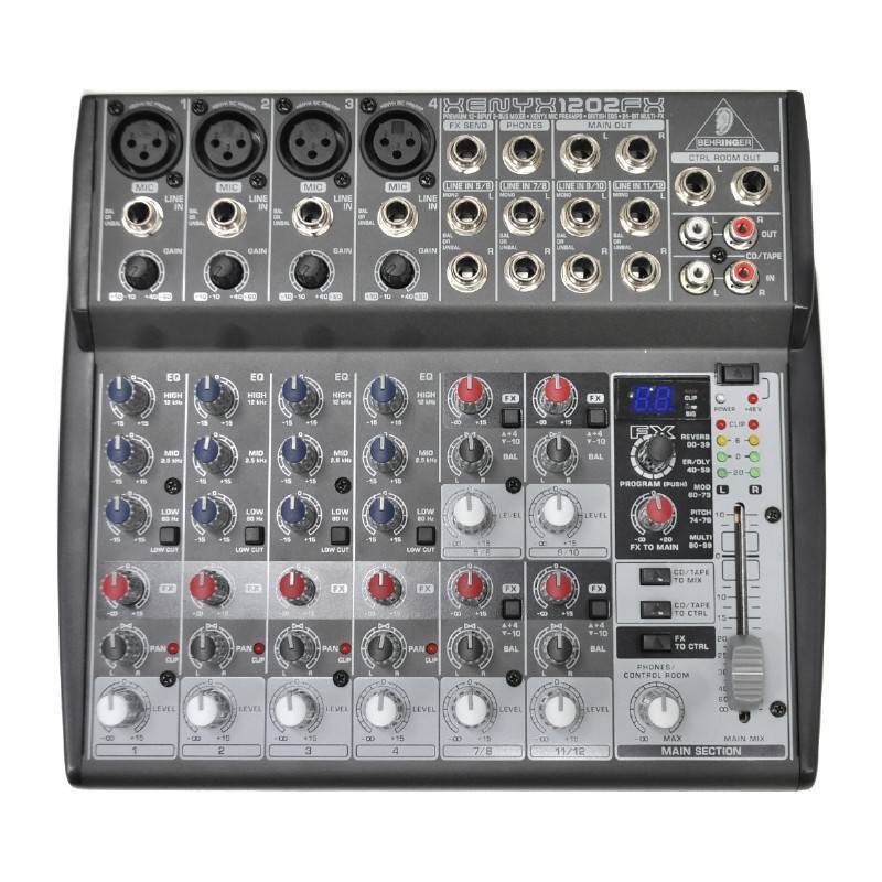 Xenyx 1202fx структурная схема Behringer XENYX 1202FX Микшерный пульт купить в интернет-магазине 3tone.me