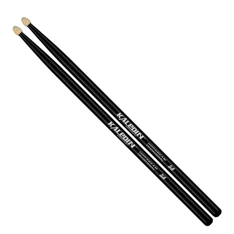 Kaledin Drumsticks 7KLHBBK5A Black Барабанные палочки 5A, граб, чёрные