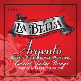 Набор струн для 6-струнной классической гитары La Bella SMH Argento Medium Hard Tension