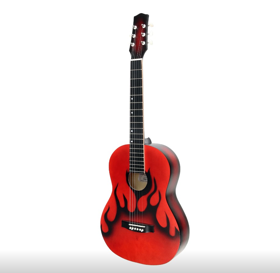Амистар Н-313-RDFR Гитара акустическая, 6 металлических струн, цвет красный 