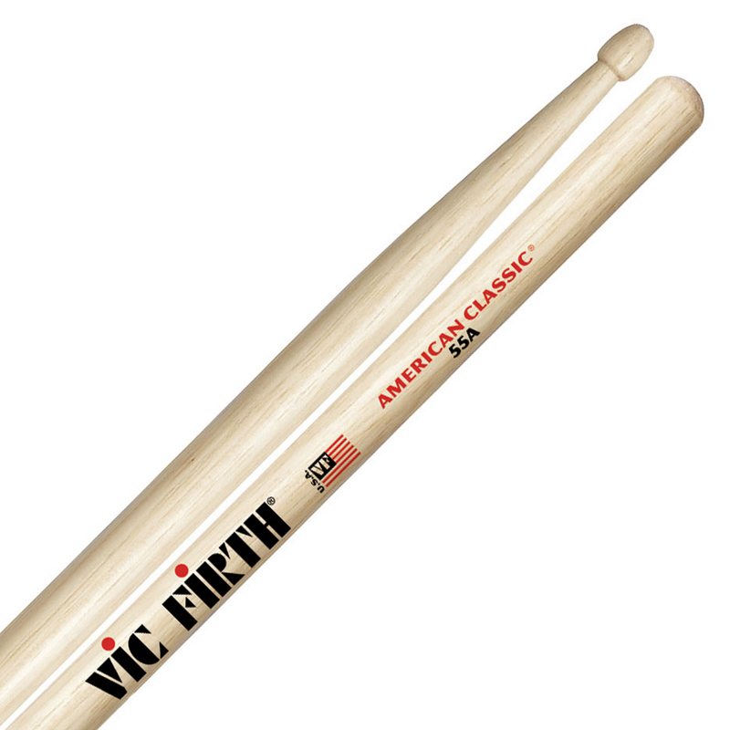 VIC FIRTH 55A - Барабанные палочки, орех с деревянным наконечником