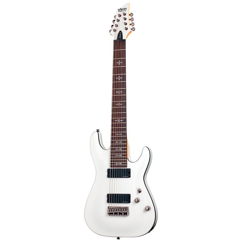 SCHECTER DEMON-8 VWHT Электрогитара, 8 струн, цвет состаренный белый