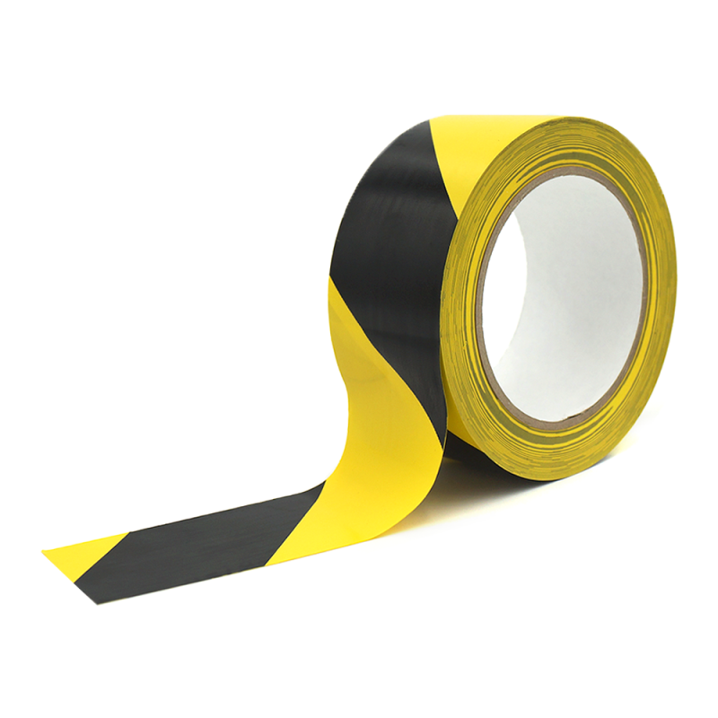 Le Mark Dance Floor PVC Tape (50мм х 33м, жёлто/чёрный) Матовый балетный скотч