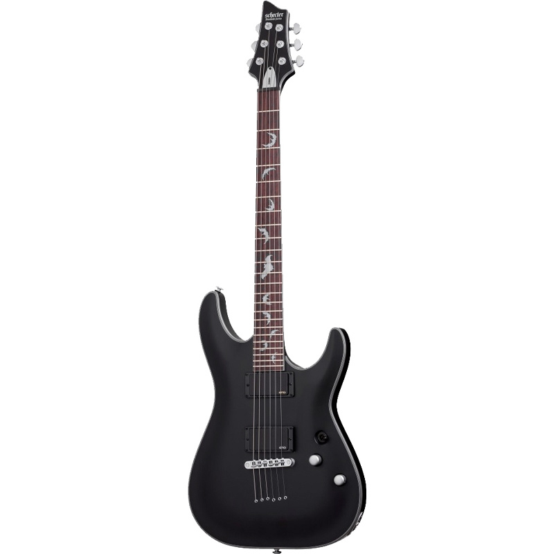 SCHECTER DAMIEN PLATINUM-6 SBK Электрогитара, 6 струн, HH, матовая чёрная