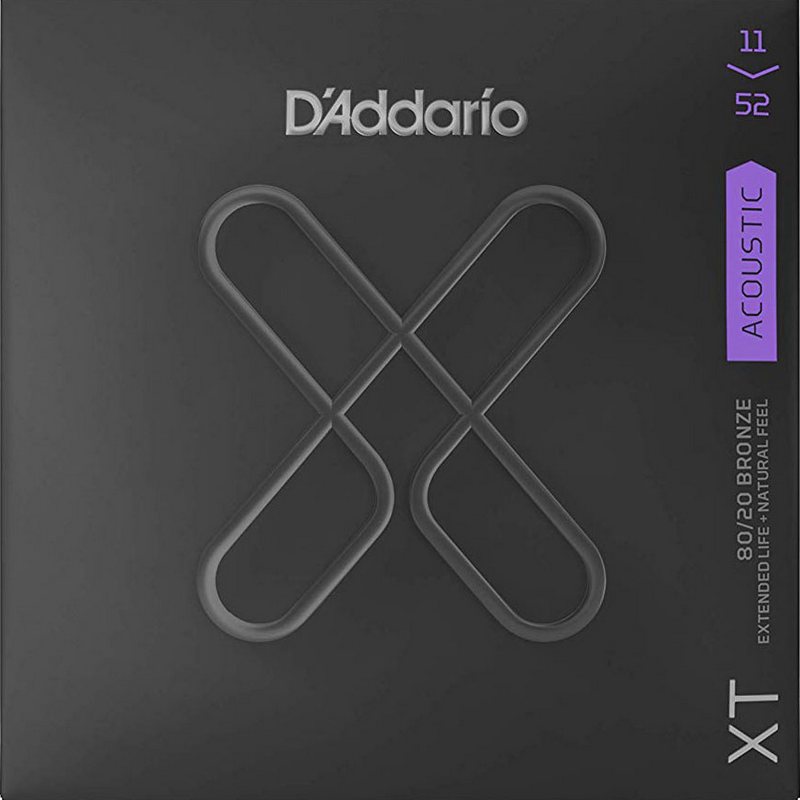 D'Addario XTABR1152 набор струн для 6-струнной акустической гитары, размер 11-52