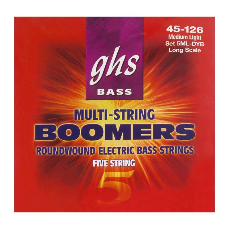 Набор струн для 5-струнной бас-гитары GHS Strings 5ML-DYB Bass Boomers®