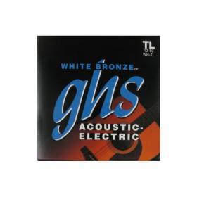 Набор струн для 6-струнной акустической гитары GHS Strings WB-TL White Bronze™