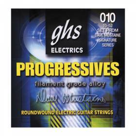 Набор струн для 6-струнной электрогитары GHS Strings Progressives PRDM