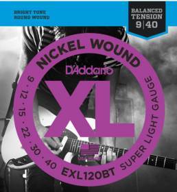 Набор струн для 6-струнной электрогитары D`ADDARIO EXL120BT