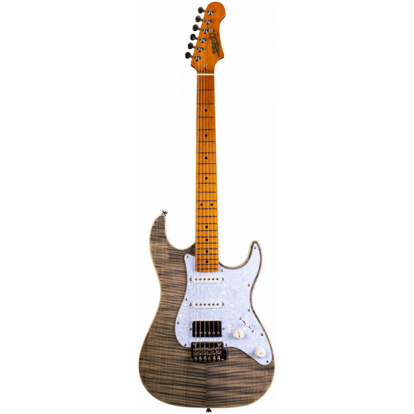 JET JS-450 TBK Электрогитара, Stratocaster, цвет чёрный прозрачный