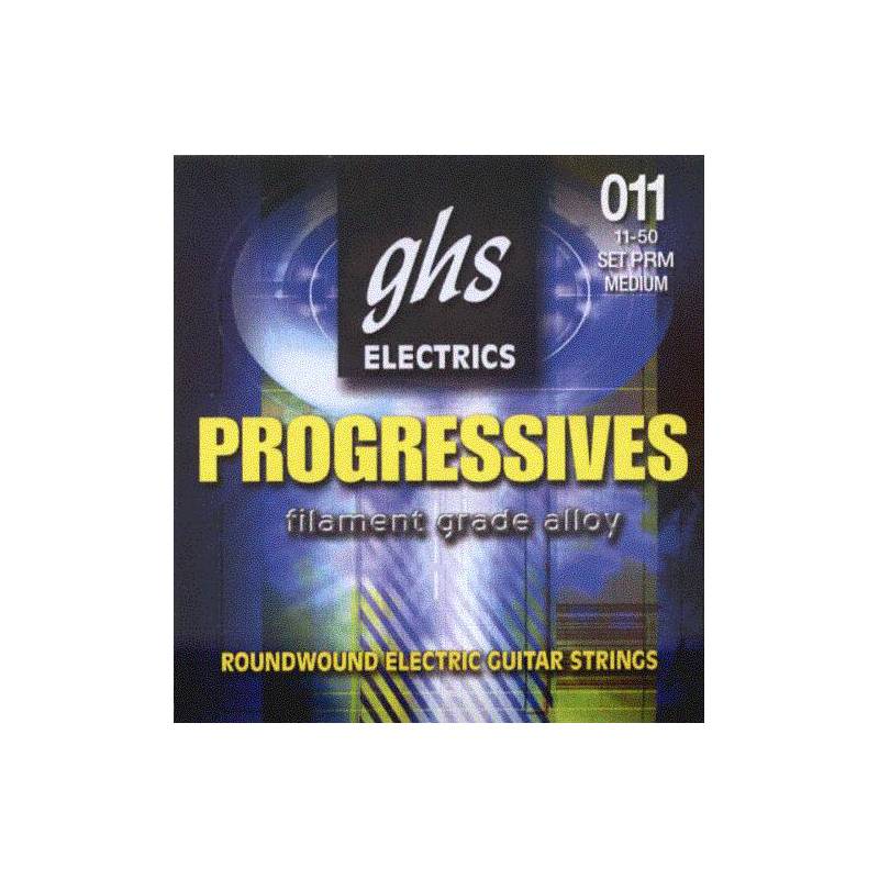 Набор струн для 6-струнной электрогитары GHS Strings Progressives PRM